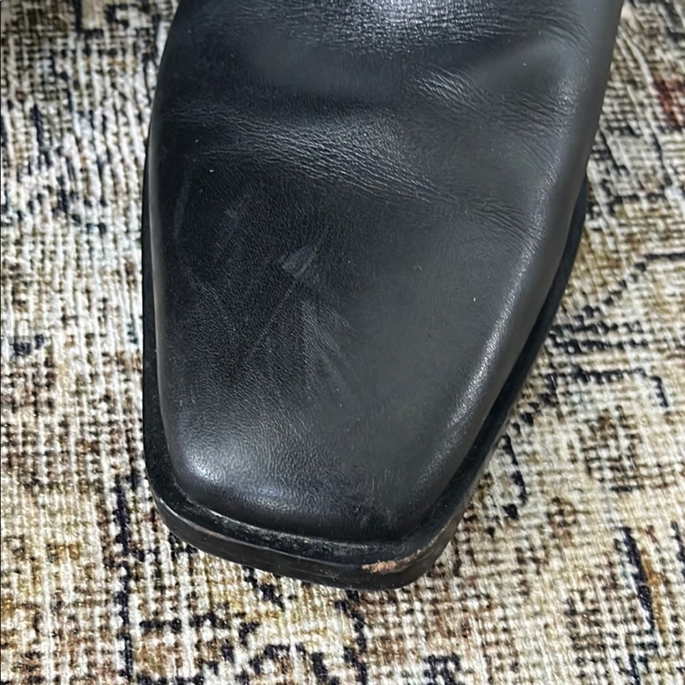 Sam Edelman Black Knee-High Leather Boots - Picture 3 of 8